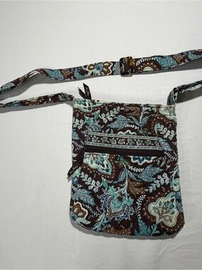 Retired Vera Bradley Java Blue Hipster Crossbody Purse